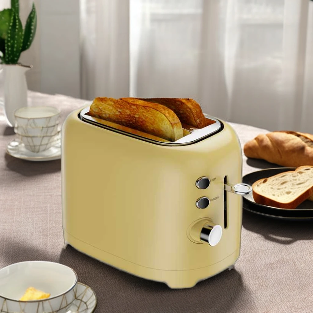 Automatic Electric Mini Bread Toaster Stainless Steel and Plastic Housing for Household Hotels Cars for Sandwiches