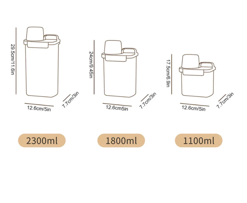 1.1/1.8/2.3 L Large laundry soap dispenser,Clear detergent holder,laundry detergent storage & laundry detergent organizer