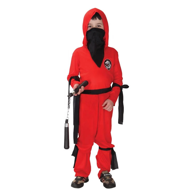 Boys Halloween Anime Costume Kids Ninja Cosplay Superhero samurai warr Set Boys Ninja Costume