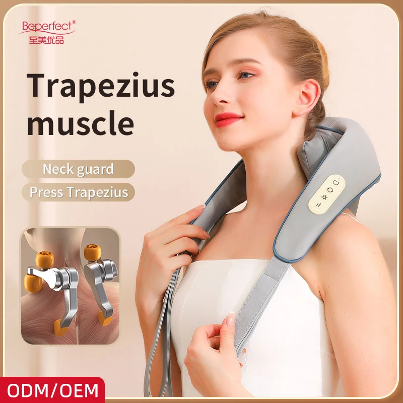 Perfect Hot sale OEM ODM Neck Shiatsu Massage Shawl U-shape Design Electric Back Shoulder Massager for Muscle Pain Relief