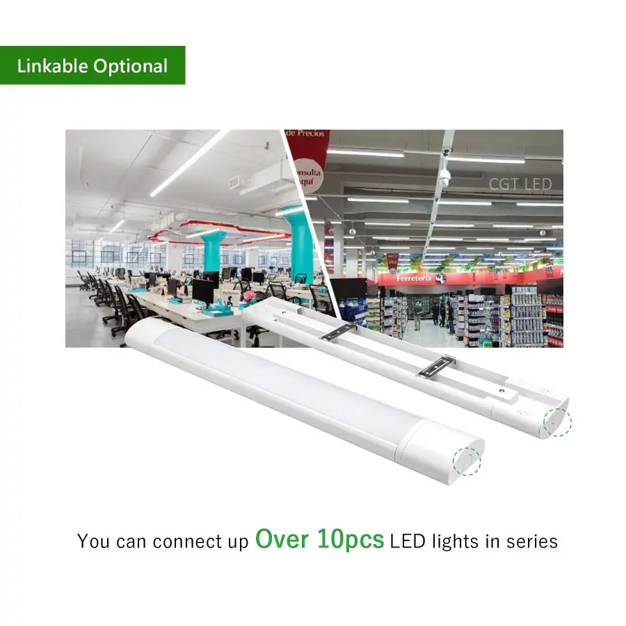40W 4FT Surface Mounted Linkable Commercial Led Linear Light for Office Led Light
