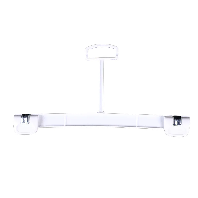custom 1102 white adult skirt clothes display non-slip plastic bottom pant hanger clip