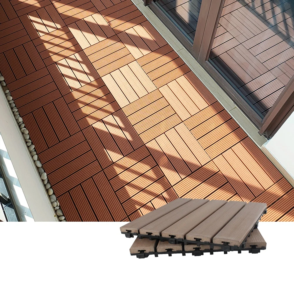 WPC Waterproof Wood Plastic Composite terrace outdoor decking villa flooring