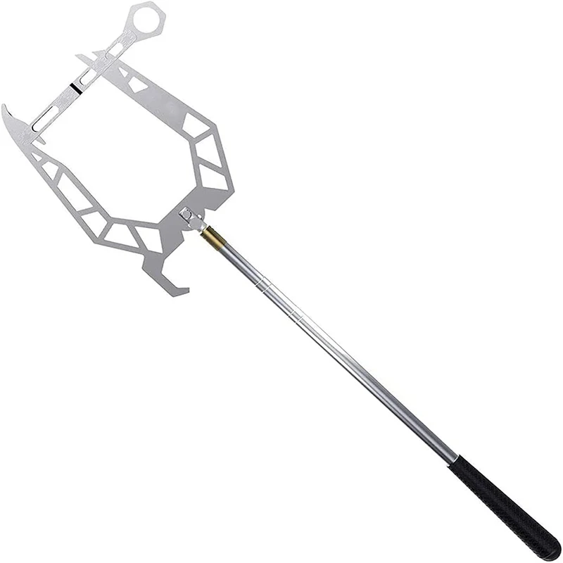 
U Type Mooring Rope Telescoping Threader Boat Hook Threader Carbon Fiber Fishing Rod Fishing Pole Reel Fishing Accessories 