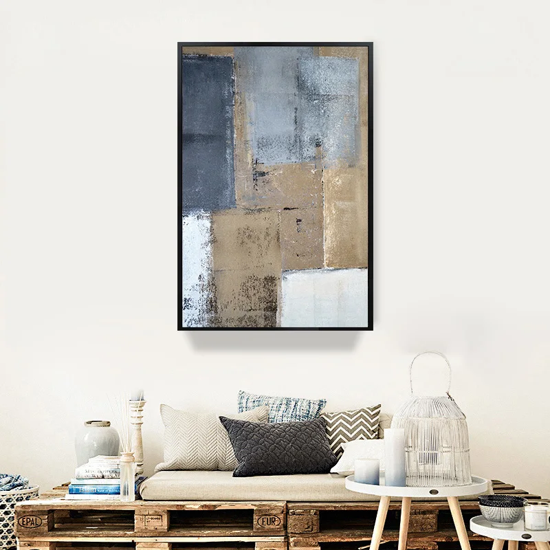 
Abstract line Art Prints Canvas Wall Painting Art handmade Chinese Ink oil Painting for living room 