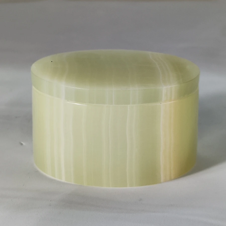 Luxury Hotel Home Decoration Marble Candle Holder Stand Onyx Agate Green Candle Jar Custom Onyx Candle Jar With Lid