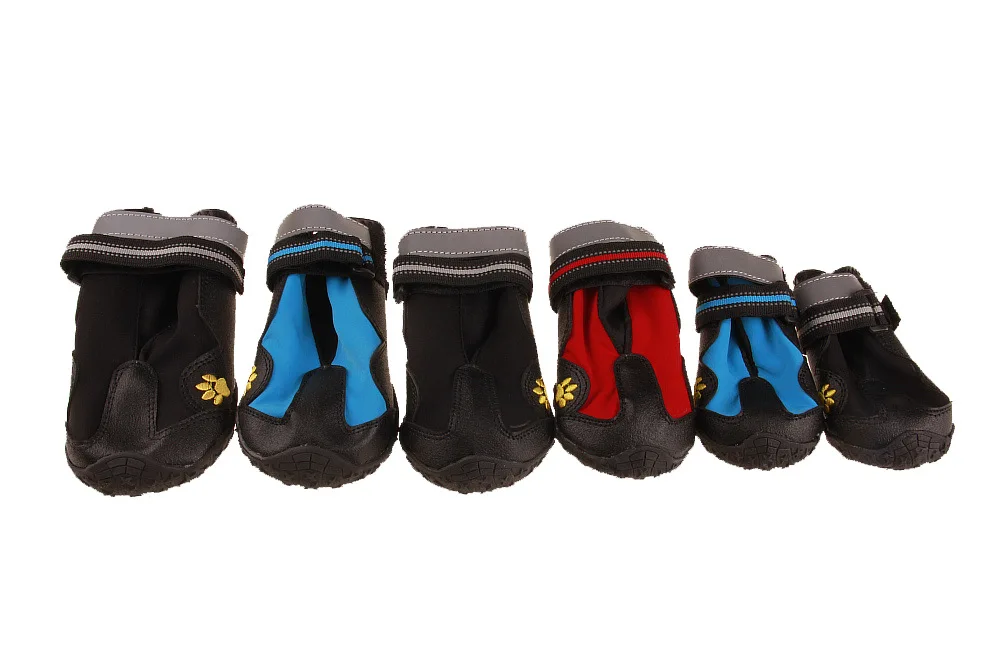 Amazon портативная уличная Светоотражающая обувь на ремешках для дрессировки собак