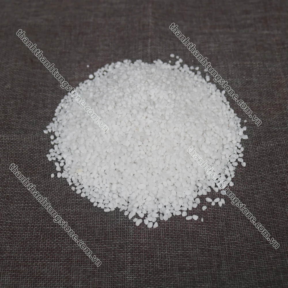 Белоснежные мраморные чипсы, камень, дробленый камень, Внешнее украшение, вьетнамский ландшафт, дешевый полированный шелковистый рис