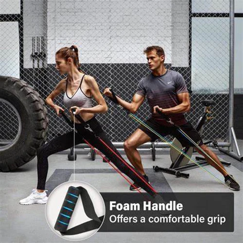 Amazon 11 Pieces Pull Up Latex Resistance Bands Tube/Exercise Tubing Band