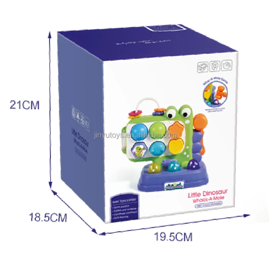 Baby Early Educational Sensory Game Whack-a-Mole Toys Abeloo with Dinosaurs with Sound and Light with Base jouet intelligence