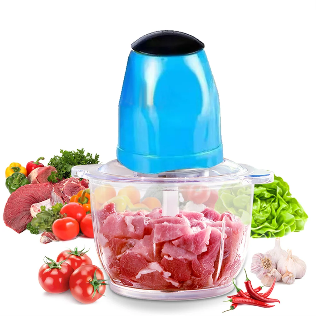 high quality 2l electric vegetable chopper machine electric meat grinder multifunction vegetable chopper for kitchen