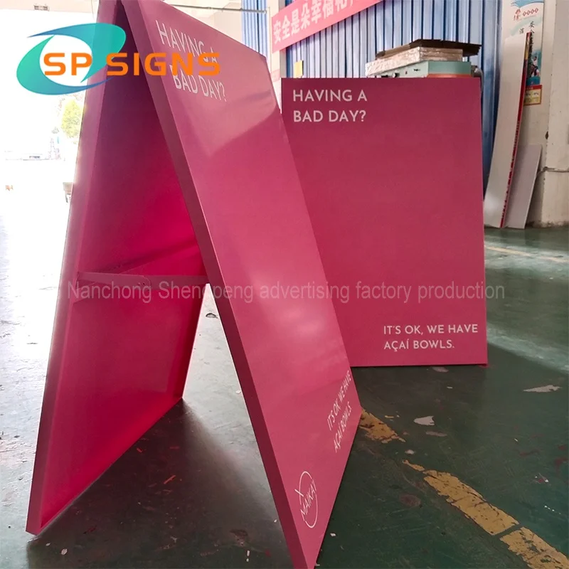 SP factory Custom портативный складной A-Frame стоячий без парковки скользкий Дорожная безопасность влажный пол предупреждающая доска предупреждающие знаки опасности