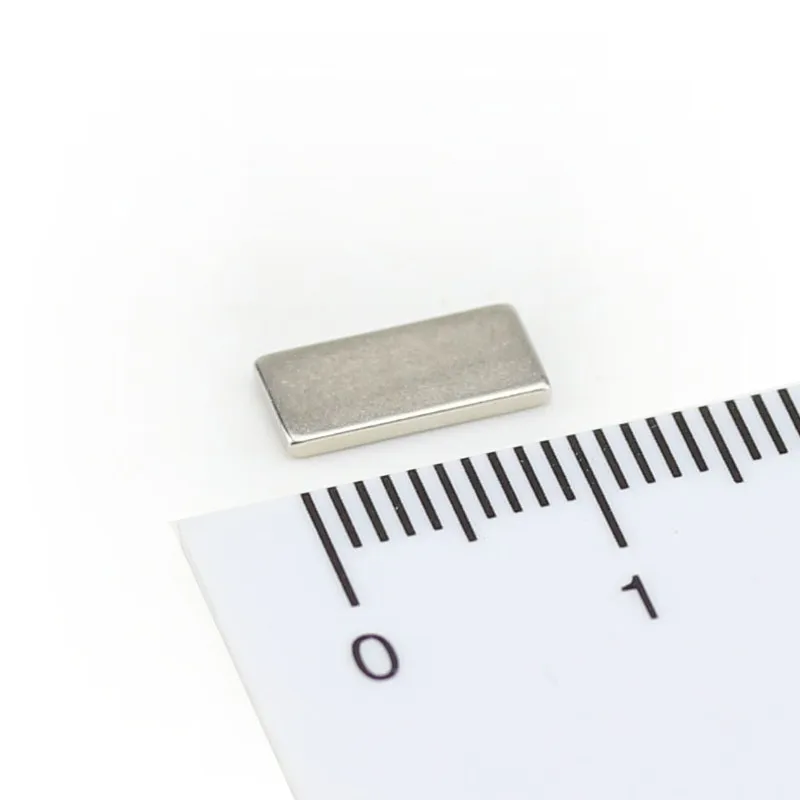 N35 N38 10*5*1mm NdFeB Rare Earth Rectangular Neodymium Block Magnets for Package