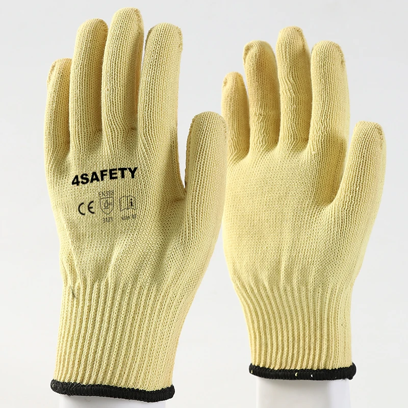 OEM Aramid Coated Heat Resistant Welding Grill Kitchen Oven Cooking Barbecue Baking Cutting BBQ Gloves