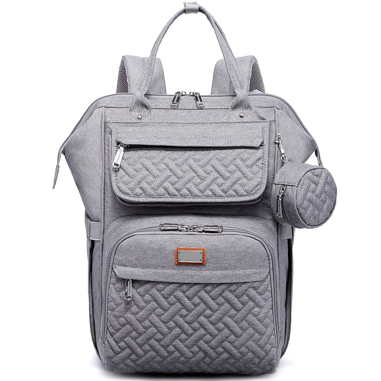 Diaper Bag Backpack Multifunction Large Bags with Changing Pad & Stroller Straps & Pacifier Case, Stylish Travel Back Pack Nappy