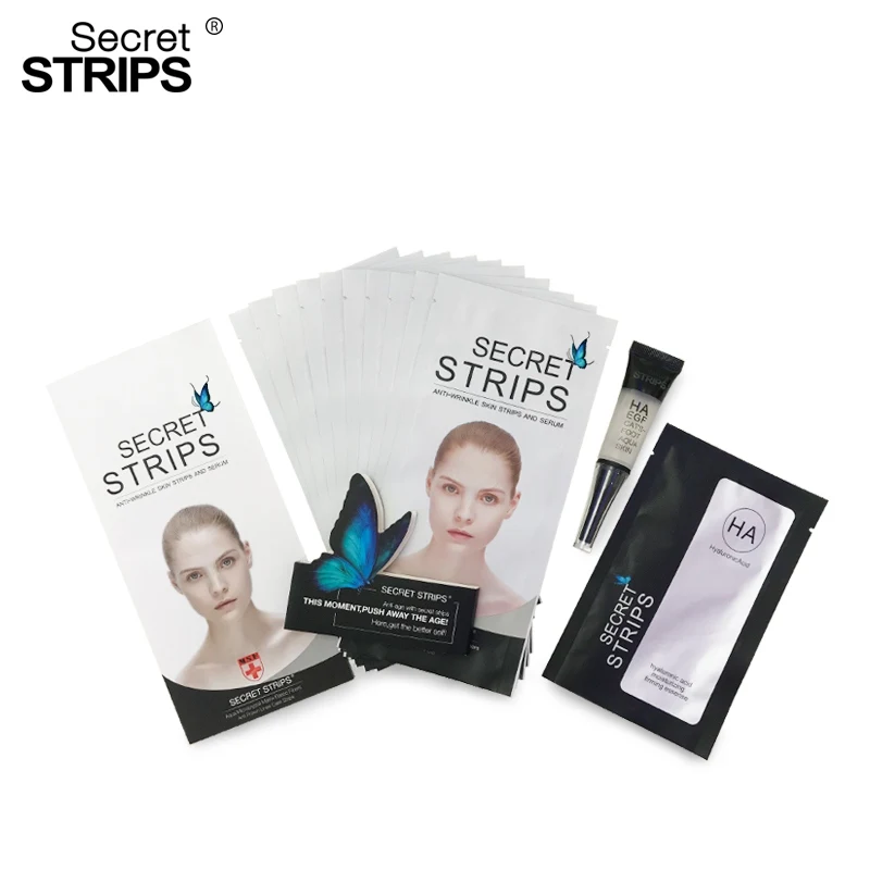 T-Zone Skincare Bio Collagen Face Wrinkle Mask Anti Frown Lines Care Strips Facial Patch Skincare Products Manufacturer