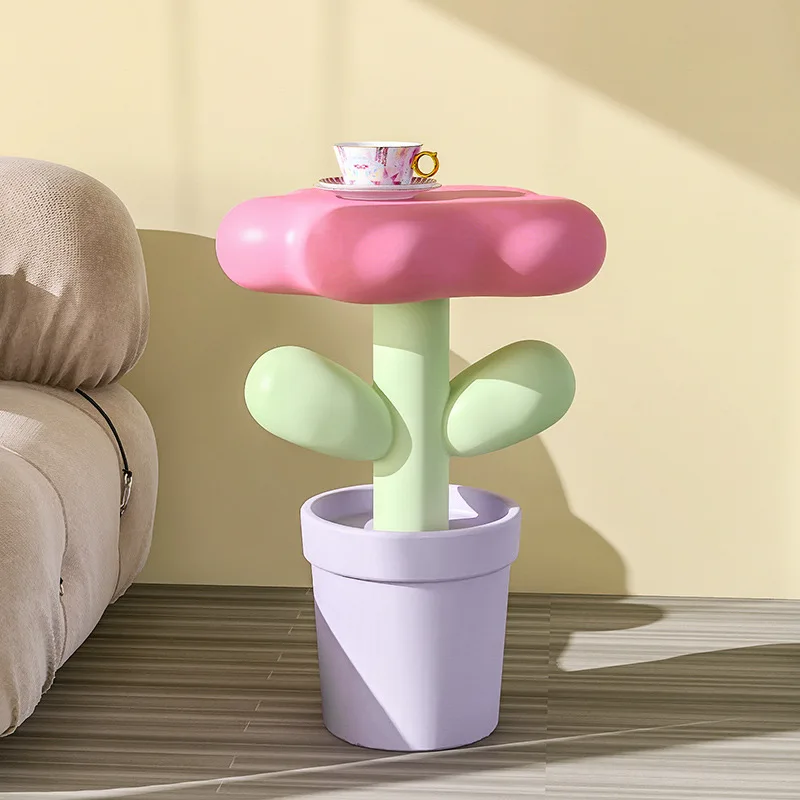Creative Floor Coffee Table Sofa Side Living Room Diy Ornaments Table Side Cabinet Tulip Small Side A Few wholesale