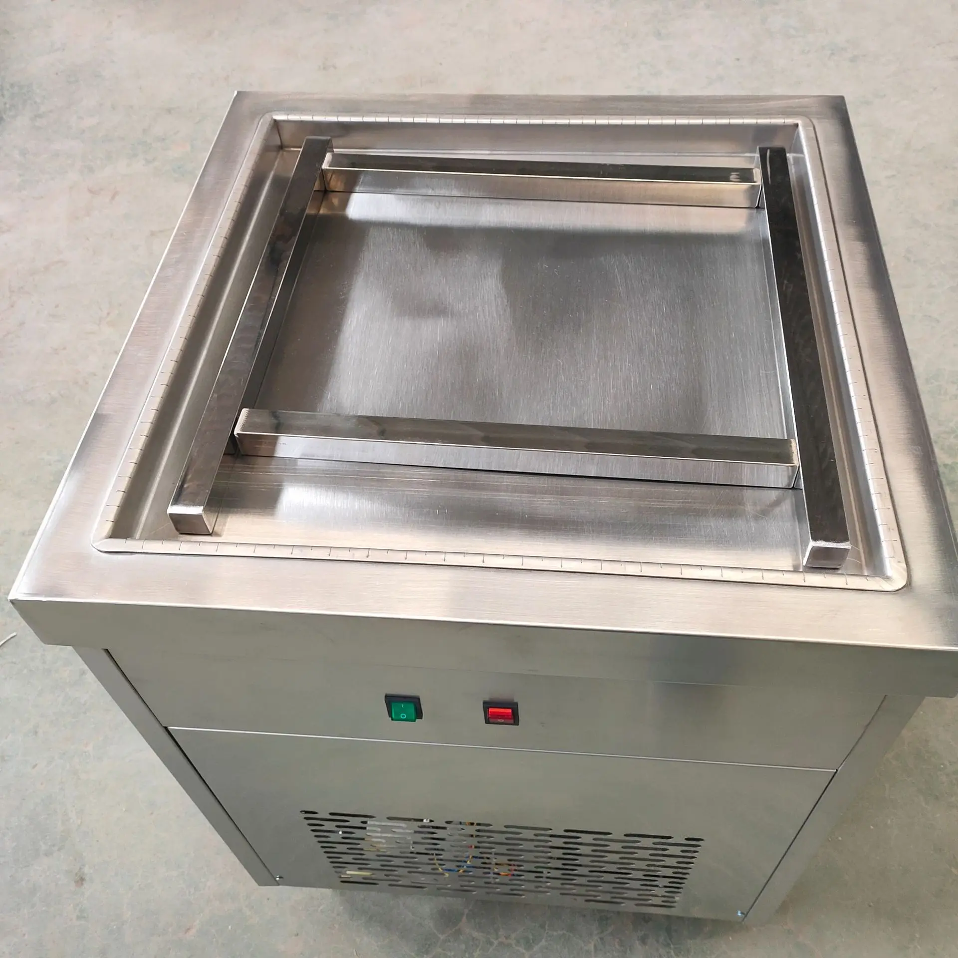 Commercial smart roll ice cream machine fried single pan double pan in best price