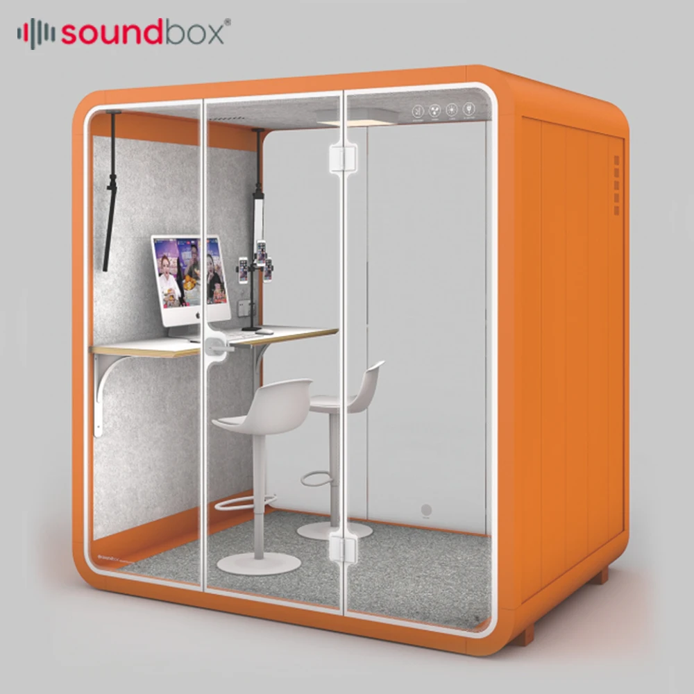 Office Booth Acoustical Soundproof Meeting Pods Privacy Office Booth Pods Sound Reduction Meeting Booth
