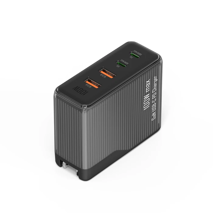 2023 New Arrival 100W PPS PD 3.0 4 port GaN wall charger Laptop USB C charger for Galaxy S22/S21 series phone 14/13/12