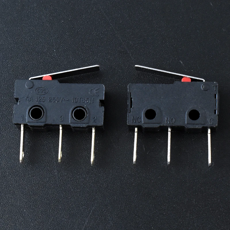 China C NO NC 3 Pin Long Foot Push On Push Off Button Micro Switch Manufacturer