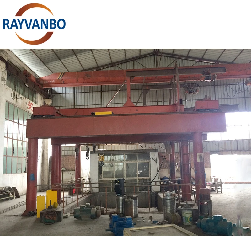 Rayvanbo Wholesale Price Workshop Double Girder Beam Eot Bridge Crane with Electric Hoist 5ton 10ton Ponte Rolante