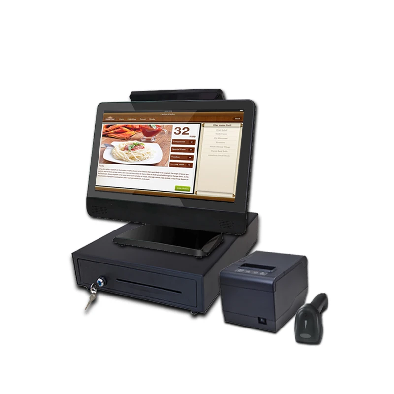 15.6 Inch Touch Screen Price Checker Cash Register All In One Pos Terminal Point Of Sale Full Set Equipmrny For Kiosk