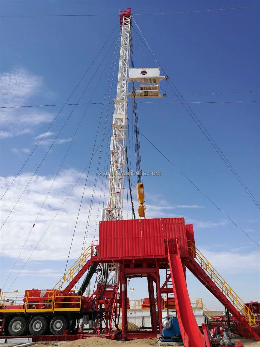 Oillfield  3000m Drilling Rig Oil and Gas Use  Diesel Engine Skid Mounted Drilling Rig