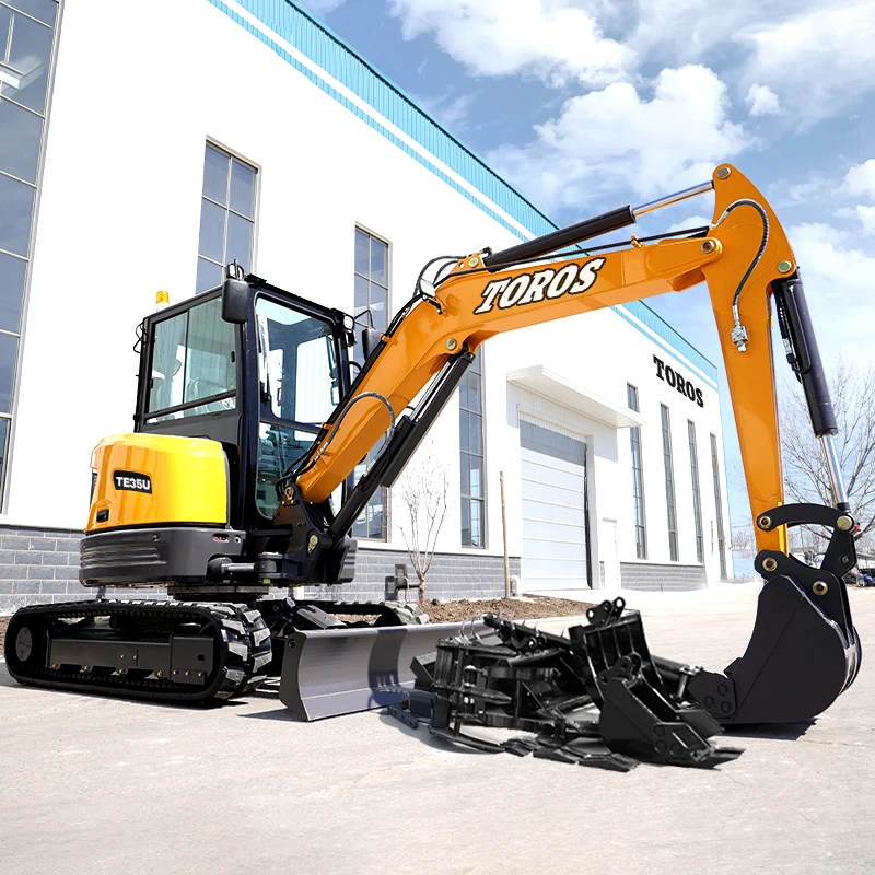 3.5 Ton Mini Excavator Supplier Crawler EPA Euro 5 kubota engine digger Free After Sale farm Machine Prices