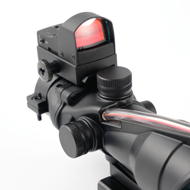 4X32 ACOG оптический красный волоконный прицел точечный для охоты