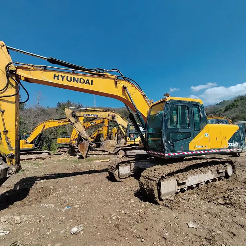 Excellent condition second hand excavator machine HYUNDAI 225LVS EXCAV DIGGER