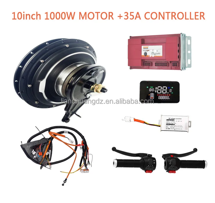 MEIDISI 10 inch 1000w 60/72v motorcycle modification Kit Electric Motorcycle scooter Hub motor kit