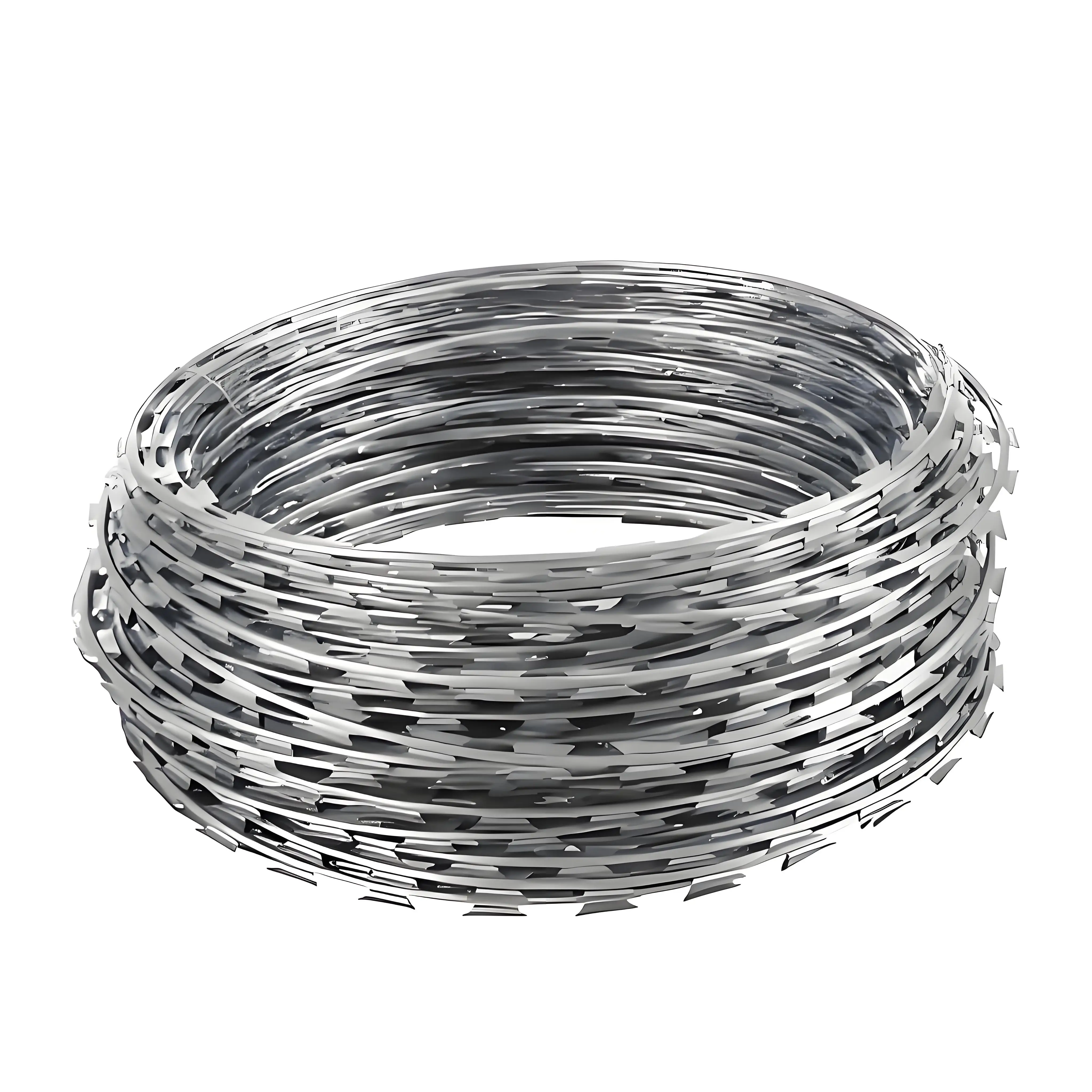 Factory Price Blade Razor Wire Fence Razor Barbed Wire Galvanized Concertina Razor Wire