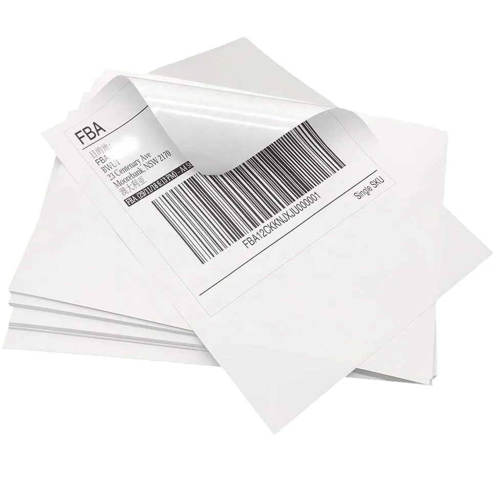 Waterproof with quick drying a4 140g glossy silver metal texture printable Vinyl inkjet label paper stickers