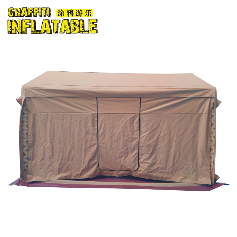 3*4m and Custom design hiking travelling large space Convenient Inflatable party camping tent