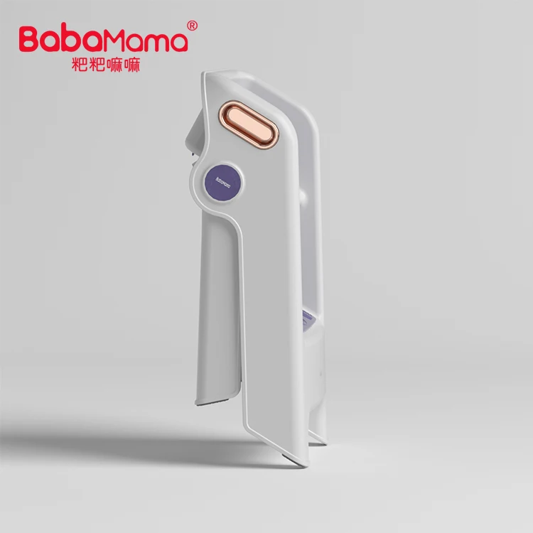 Babamama Children Non-slip White Purple Plastic 2 Step Stackable Step Baby Stepping Stool