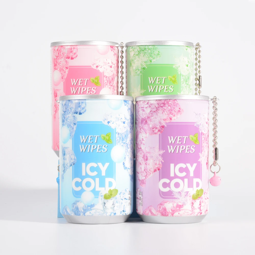 Customized Cooling Wet Wipes Pocket Mini Wet Wipes Custom Logo Baby Wipes Summer Cooling Products