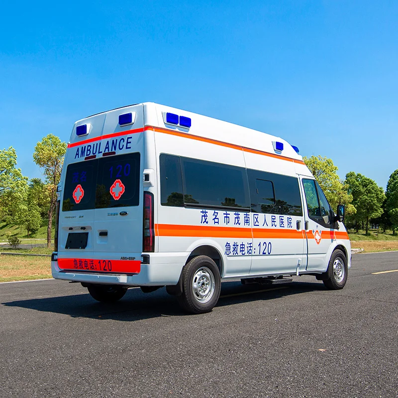 Hot New Sale Long Axis High Top Monitoring Ambulance Vehicle Emergency Van Vehicle for Sale