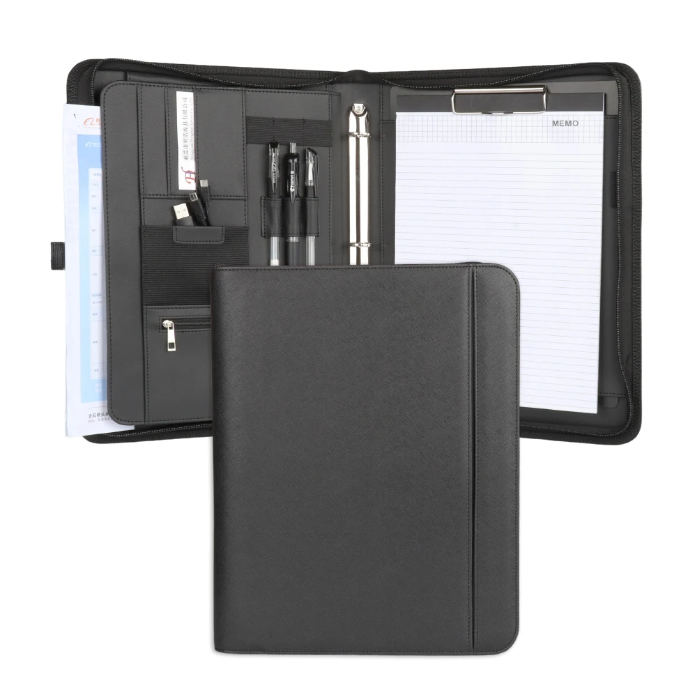 Портфель из полиуретановой кожи на молнии