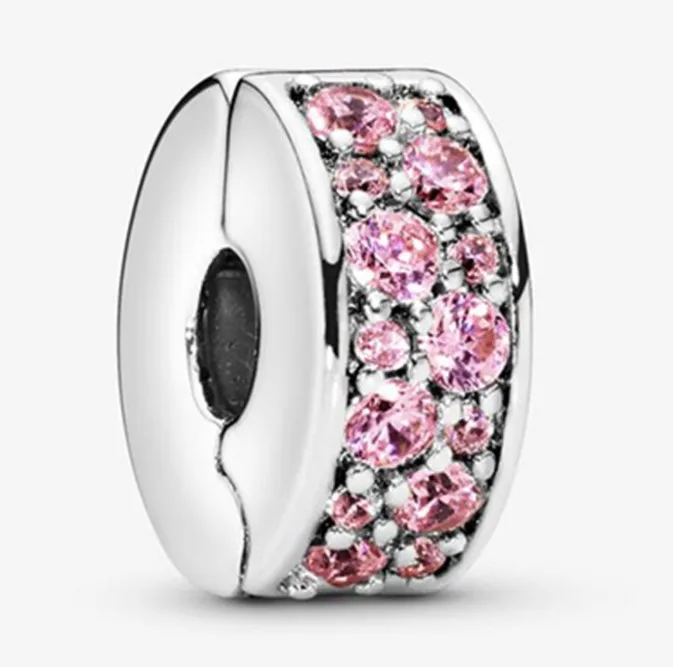 Wholesale stopper charm clip suppliers crystal clip lock clasps beads for charm bracelet