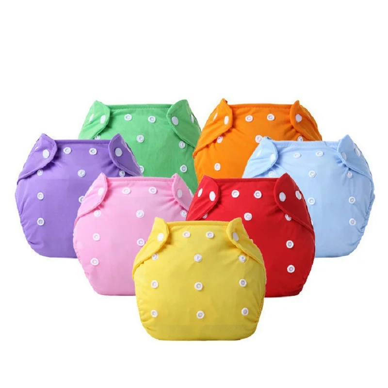 Hot Selling Microfiber Reusable Baby Diapers Cotton One Size Adjustable Washable  Cloth Diapers