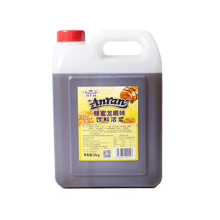 Longan nectar syrup catering milk tea beverage thick pulp Longan honey 3000g barrel