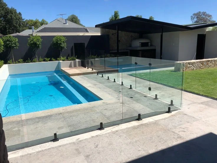 GC pool glass fence stair handrail railing balustrade stairs glass rail