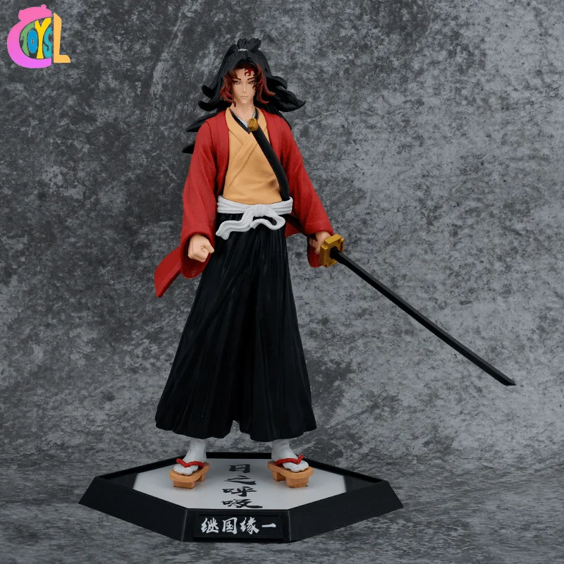 New Demon Slayer GK Tsugikuni Yoriichi Action Figure Anime 30CM PVC Doll Model Collectible Figurines Manga Statue Kids Toys