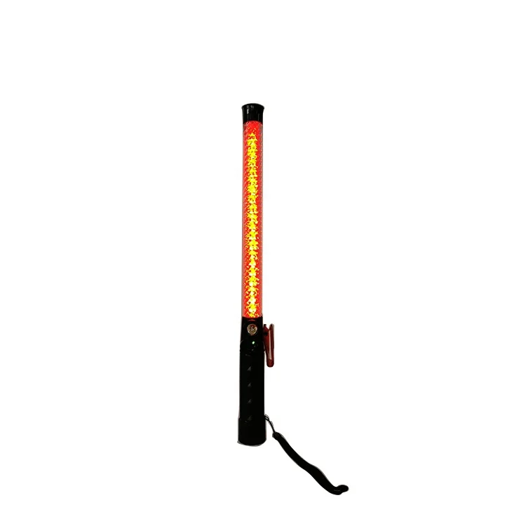 
LED Traffic Safety Baton Light with two flashing modes and whistle function 