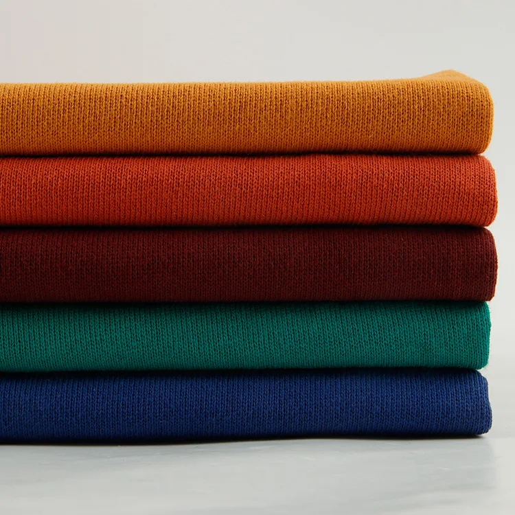 
COTTON THICKEN TERRY KNITTING FABRIC 280GSM WEFT KNITTED FABRIC AUTUMN AND WINTER HOODIE KNITTING FABRIC IN STOCK 