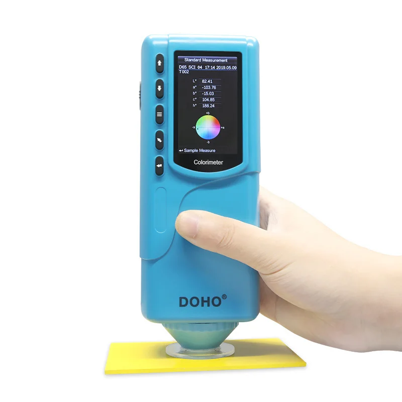 3nh DOHO Dual-caliber Color Difference Meter DR-12 Printing Dyeing Pigment Car Interior Colorimeter Laboratory