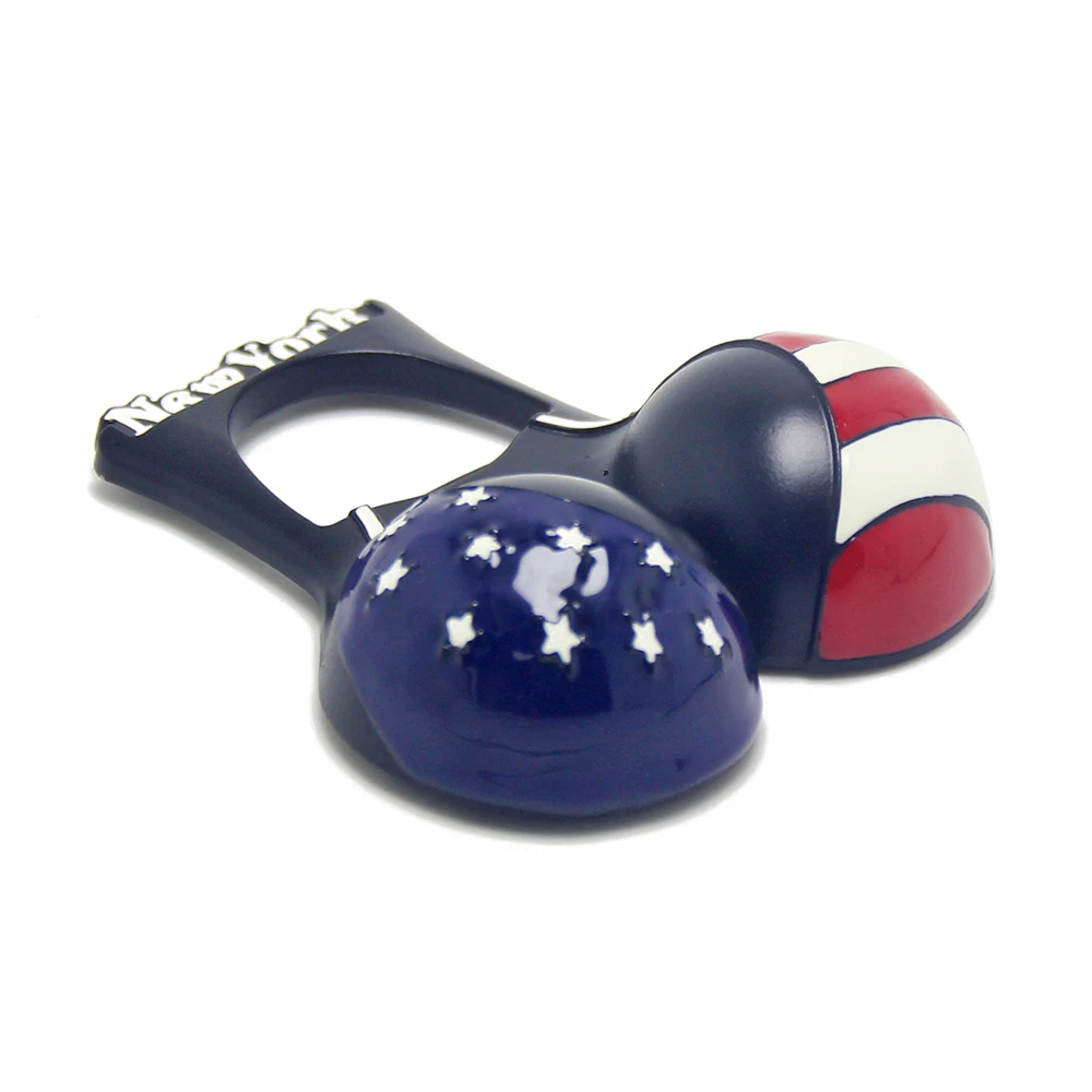 Bikini United State Flag New York Tourist Gifts American City Famous Landmark Icon Custom Souvenirs 3D New York Fridge Magnet