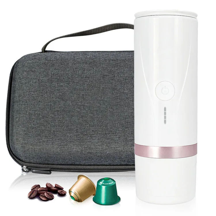 portable coffee maker for Nespresso Mini Smart Capsule Outdoor Camping Coffee Maker have black and white colors