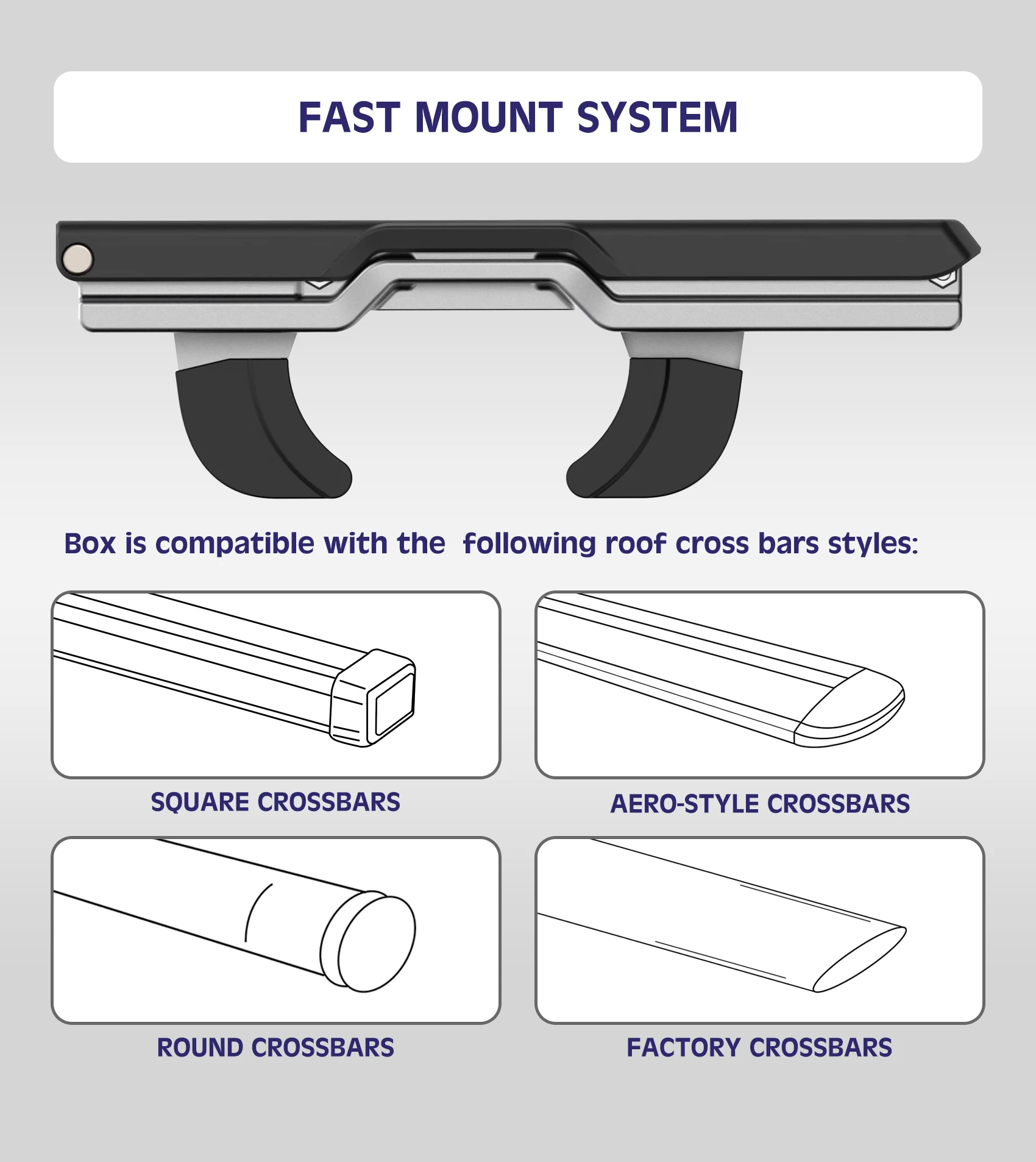 Car roof box fast clips used in car roof top